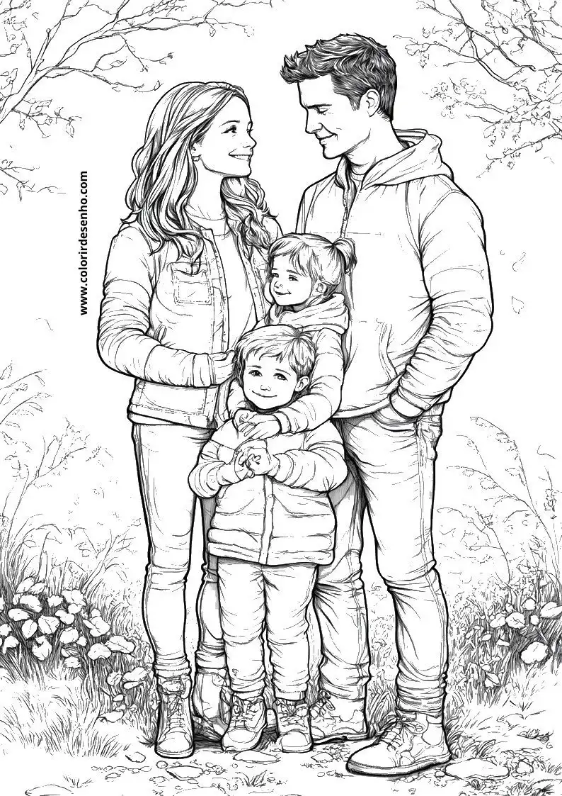 Family Coloring Sheets 216