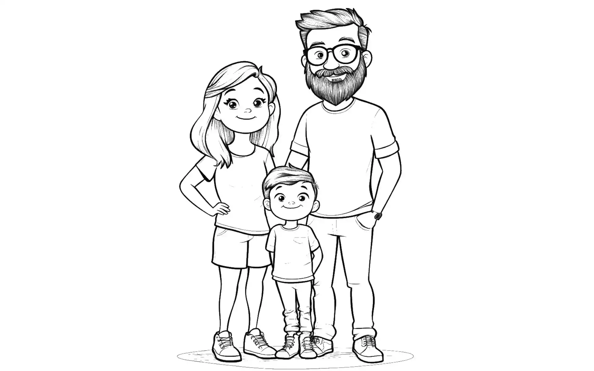 Family Coloring Pages