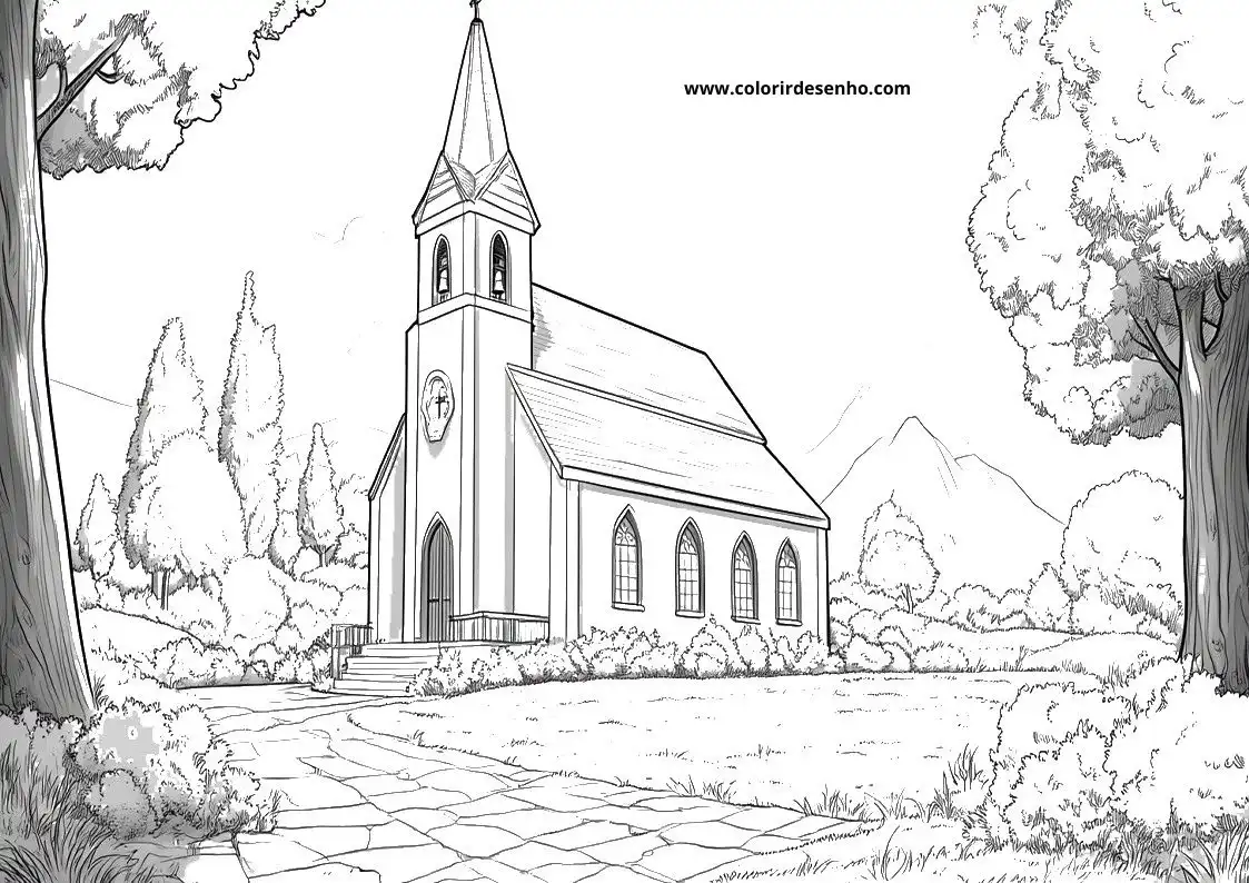 Church Coloring Pages 20