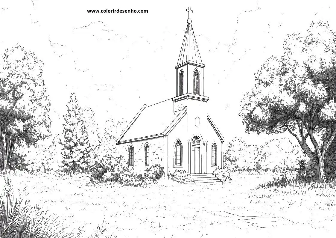 Church Coloring Pages 21