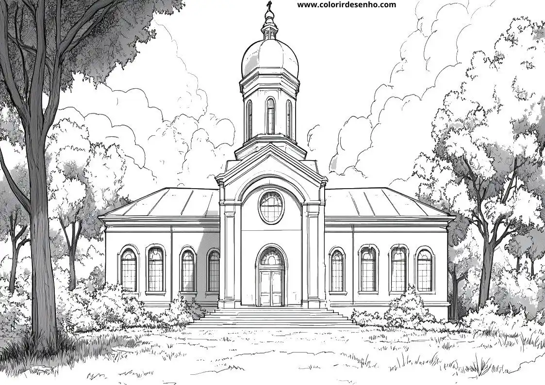 Church Coloring Pages 22