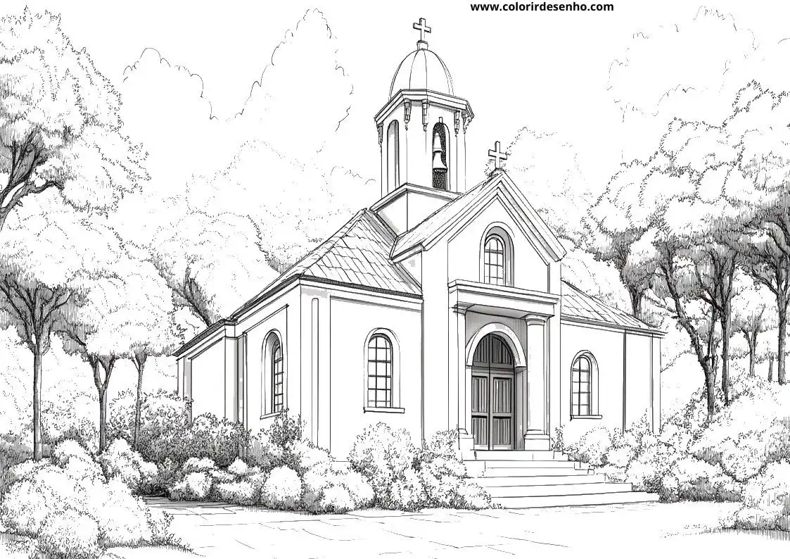 Church Coloring Pages 23