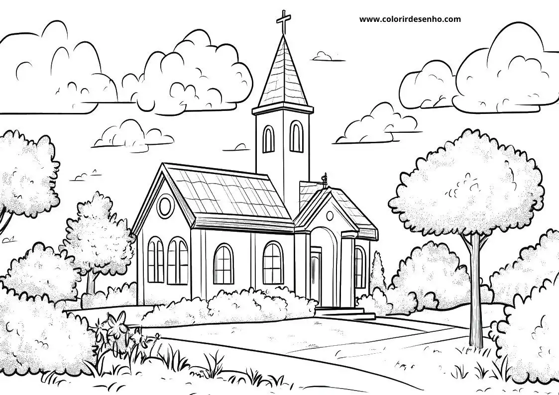 Church Coloring Pages 25