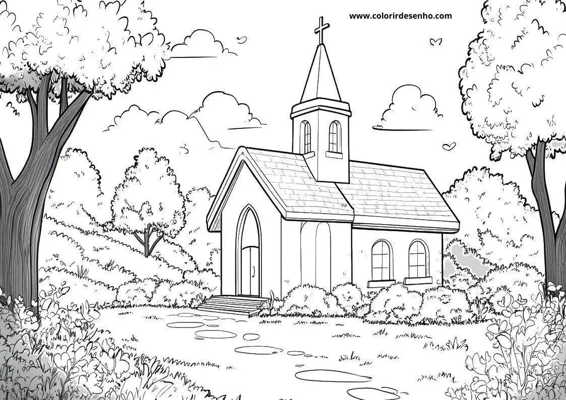 Church Coloring Pages 29