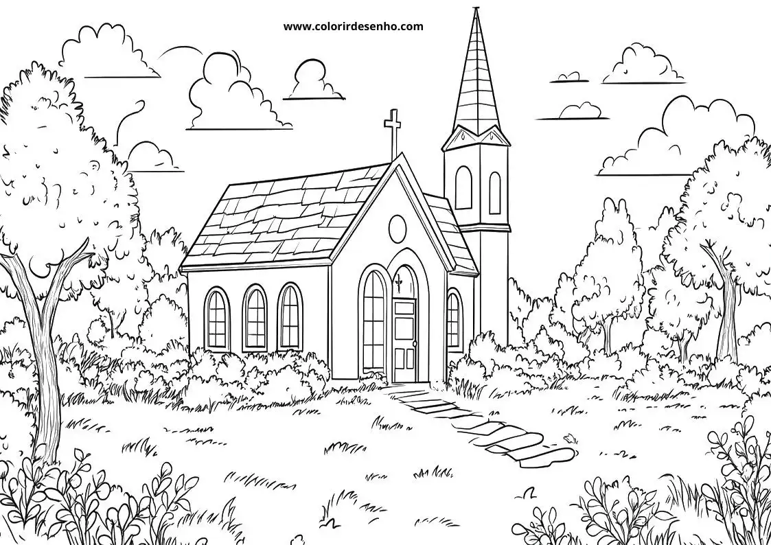 Church Coloring Pages 30