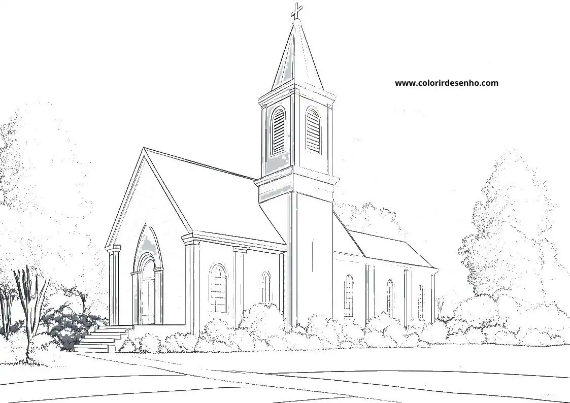 Church Coloring Pages 37