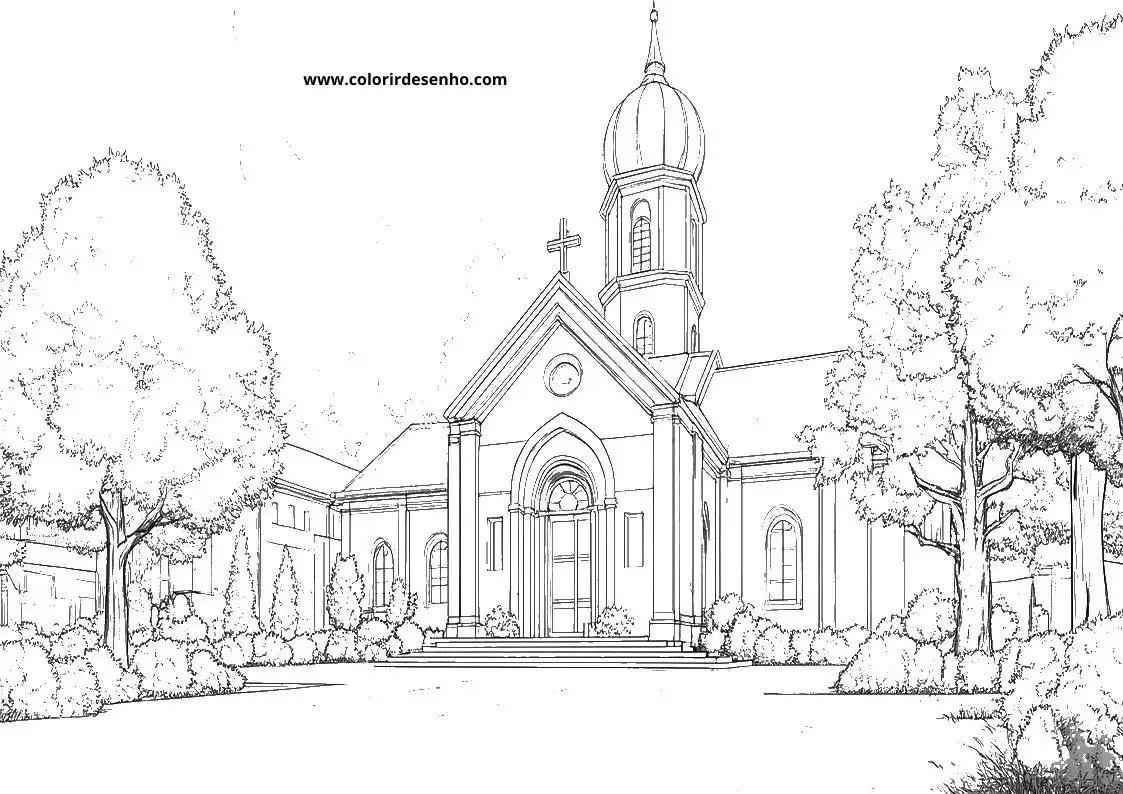 Church Coloring Pages 38