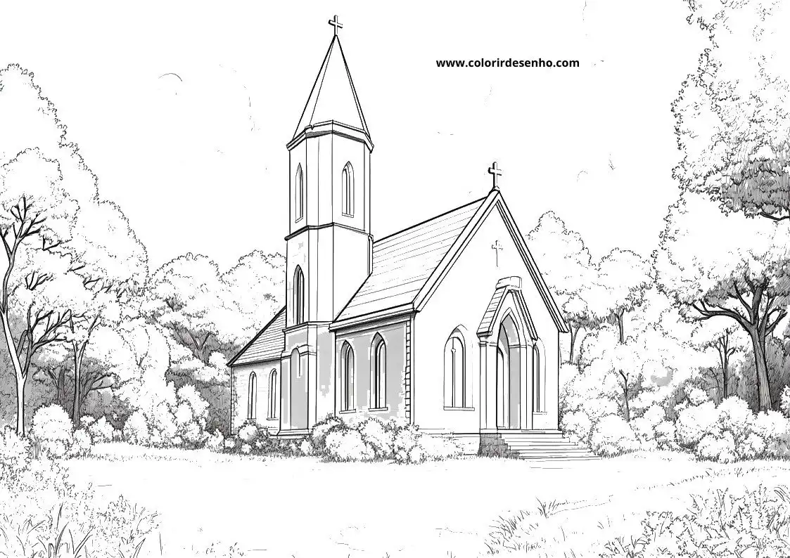 Church Coloring Pages 39