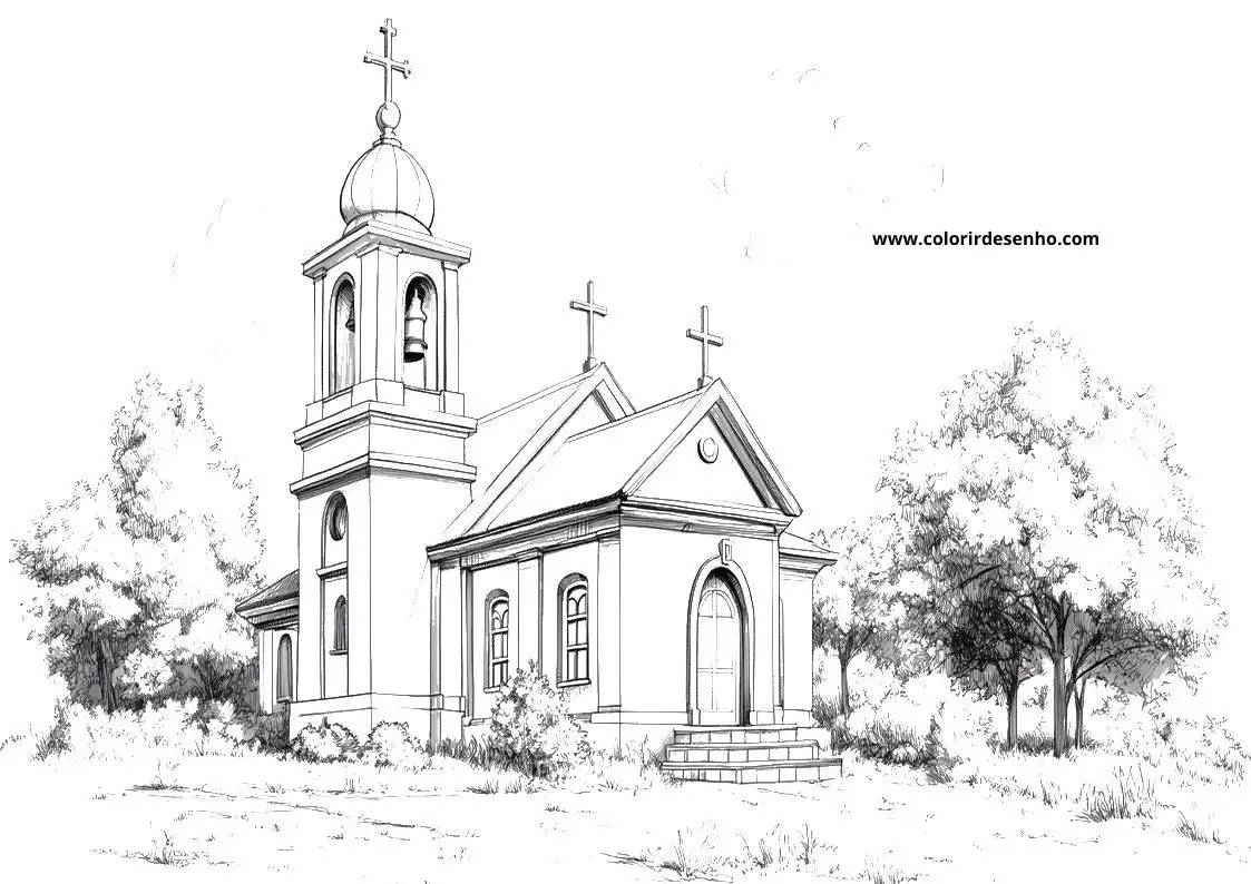 Church Coloring Pages 48