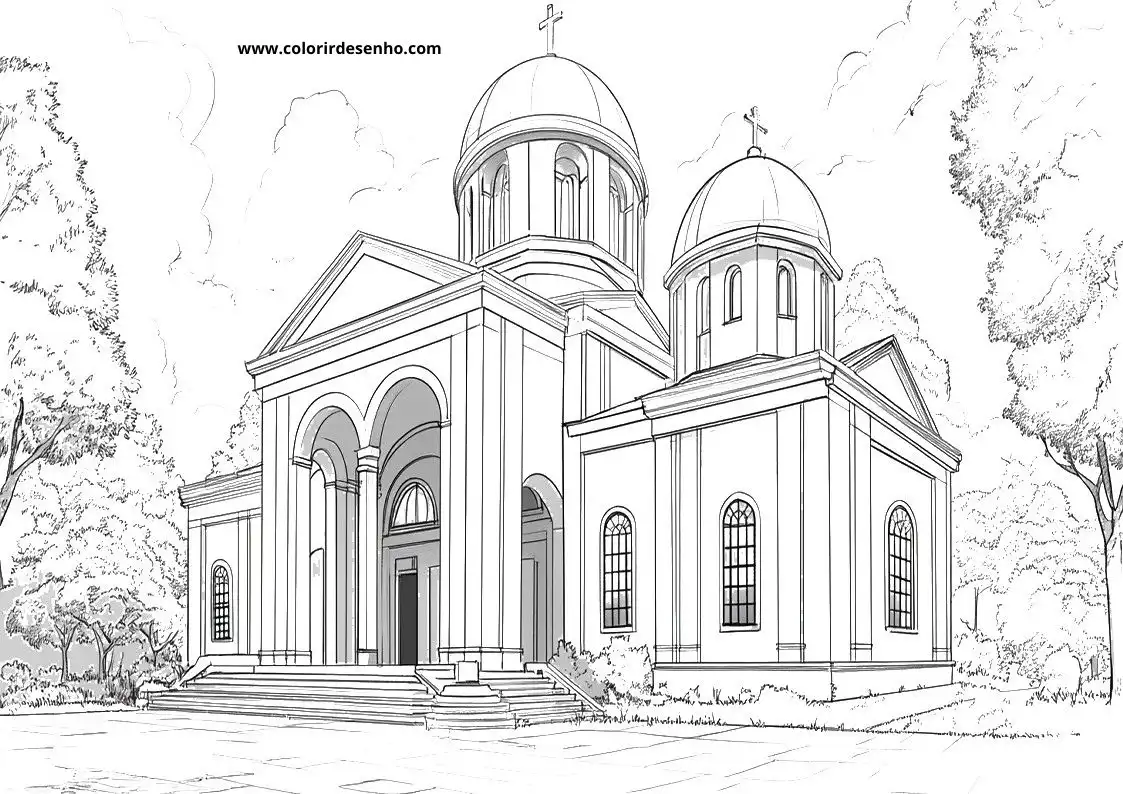 Church Coloring Pages 49