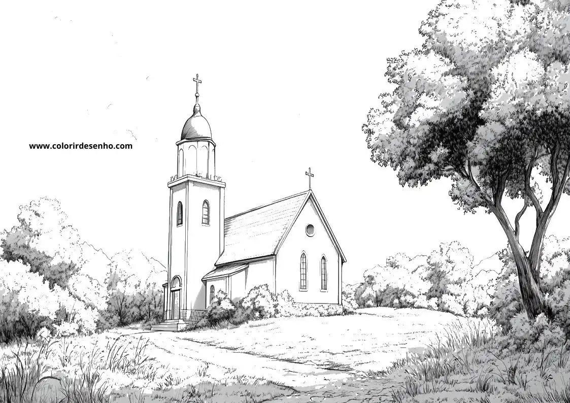 Church Coloring Pages 50