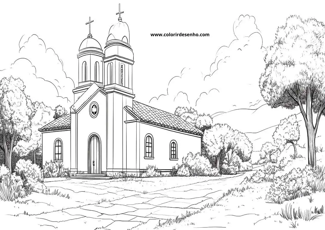 Church Coloring Pages 53