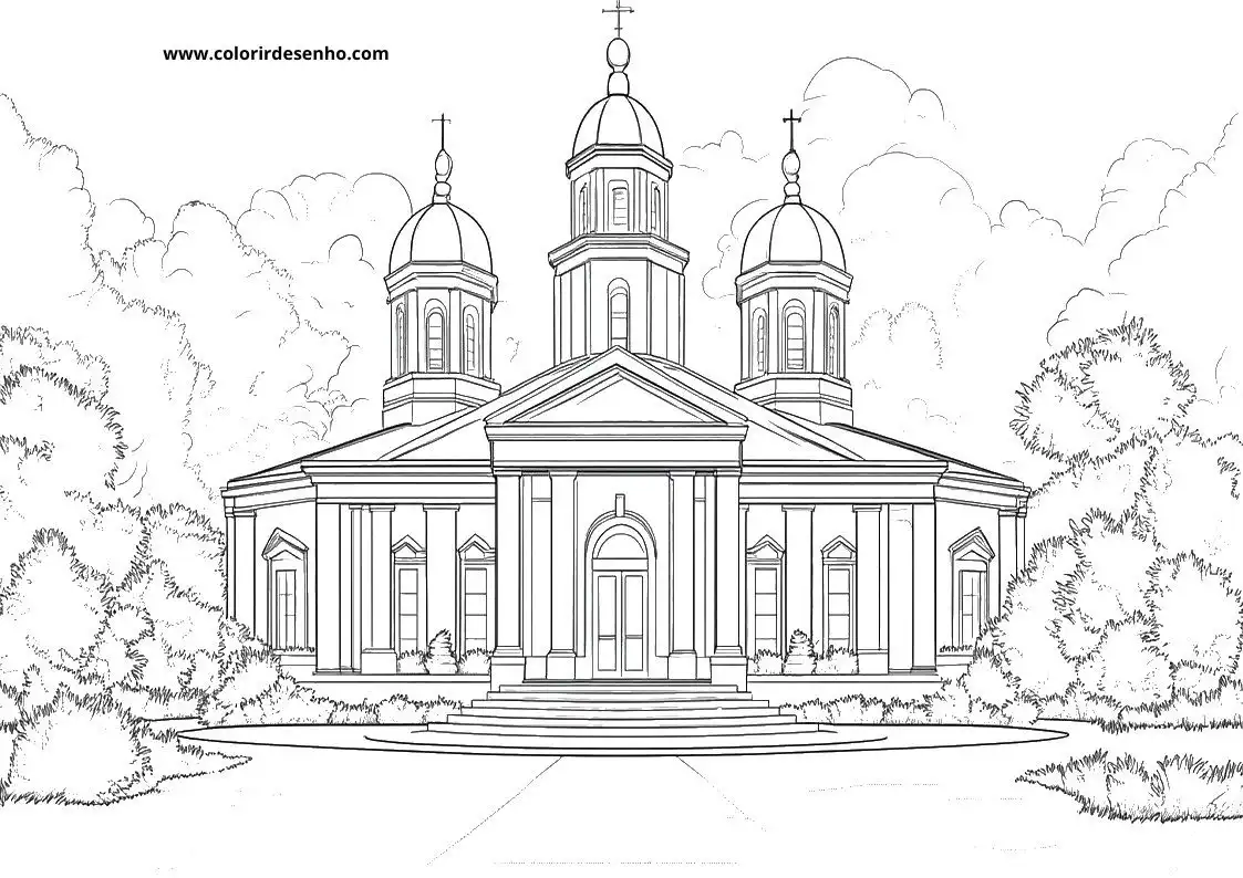 Church Coloring Pages 6