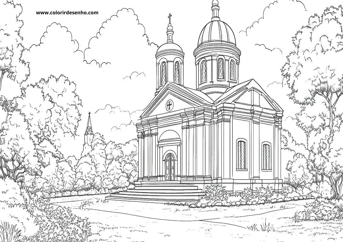 Printable Church Coloring Pages 103