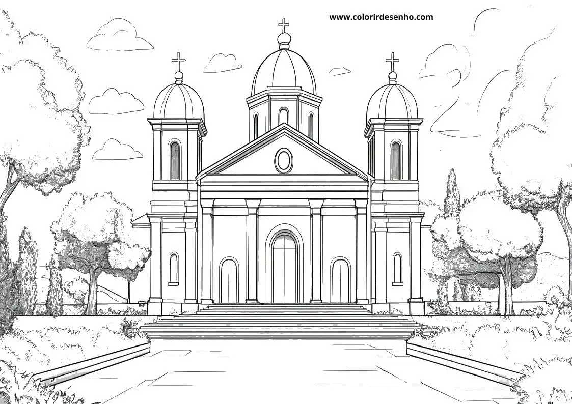 Printable Church Coloring Pages 104