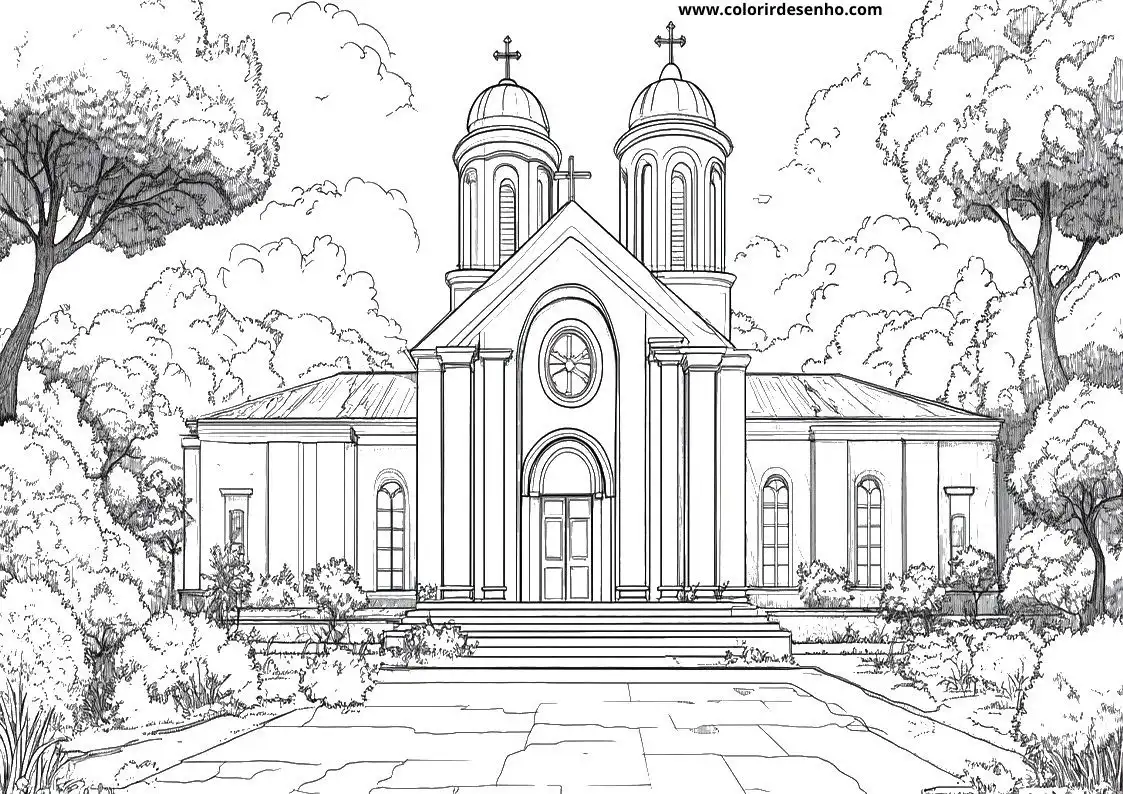 Printable Church Coloring Pages 59