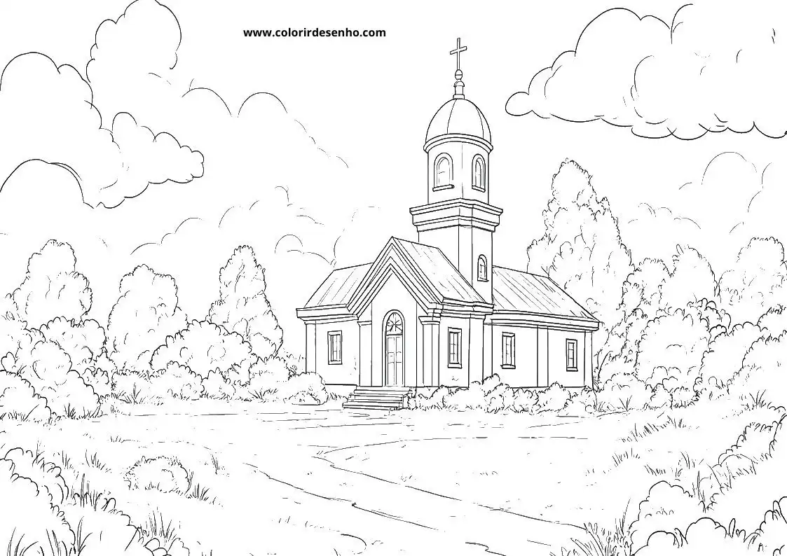 Church Coloring Sheets 110