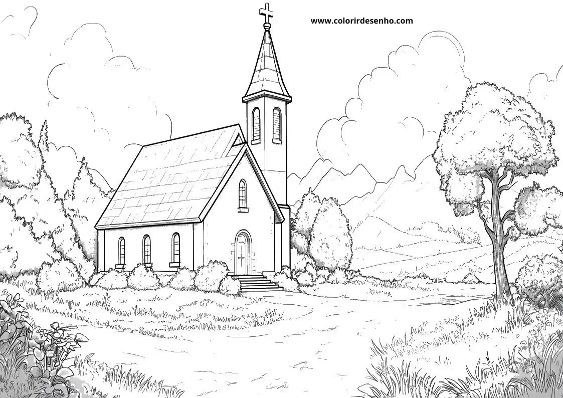 Church Coloring Sheets 111