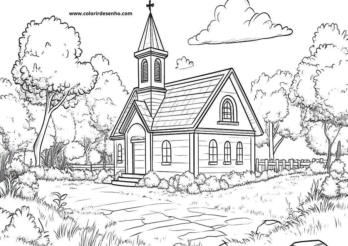 Church Coloring Sheets 112