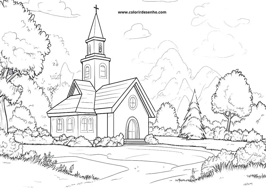 Church Coloring Sheets 113