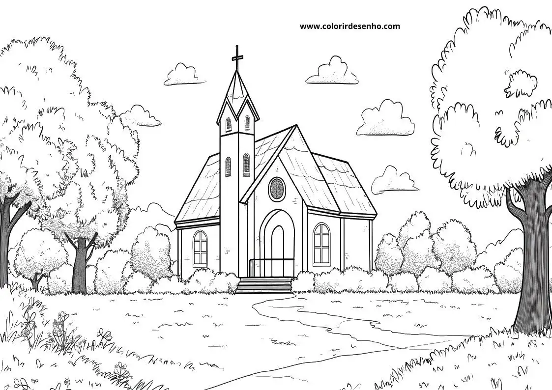 Church Coloring Sheets 114