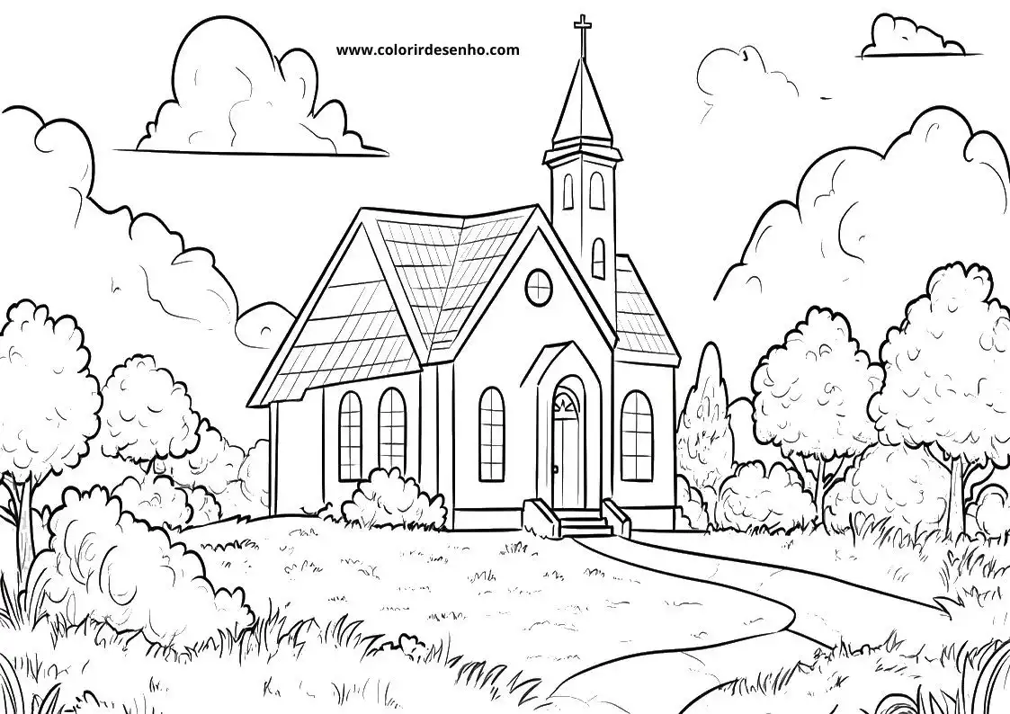 Church Coloring Sheets 115