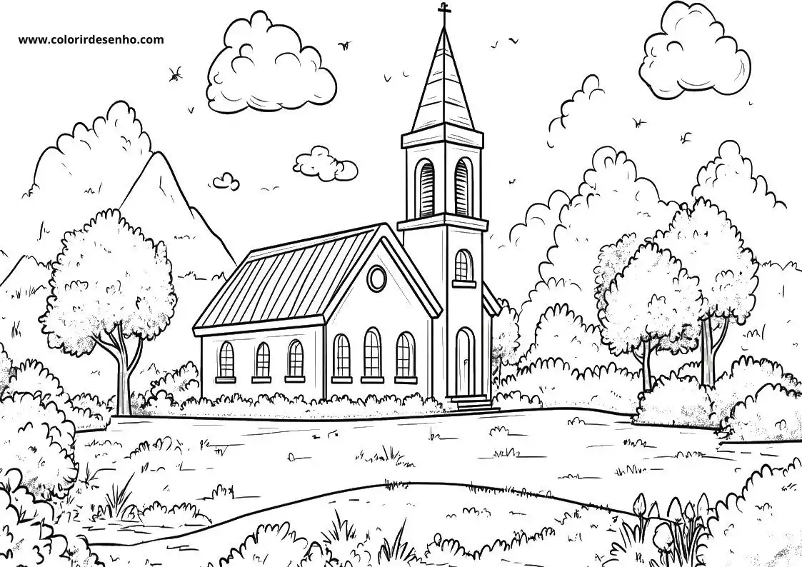 Church Coloring Sheets 116