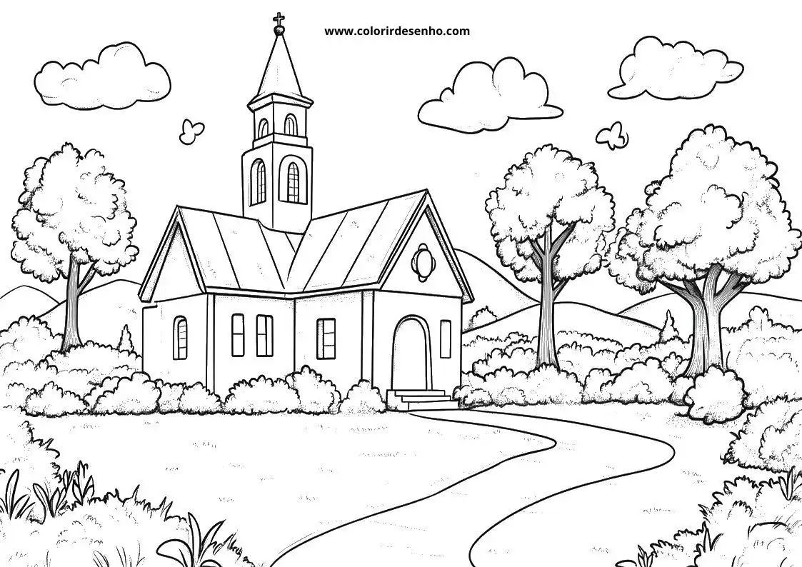 Church Coloring Sheets 117