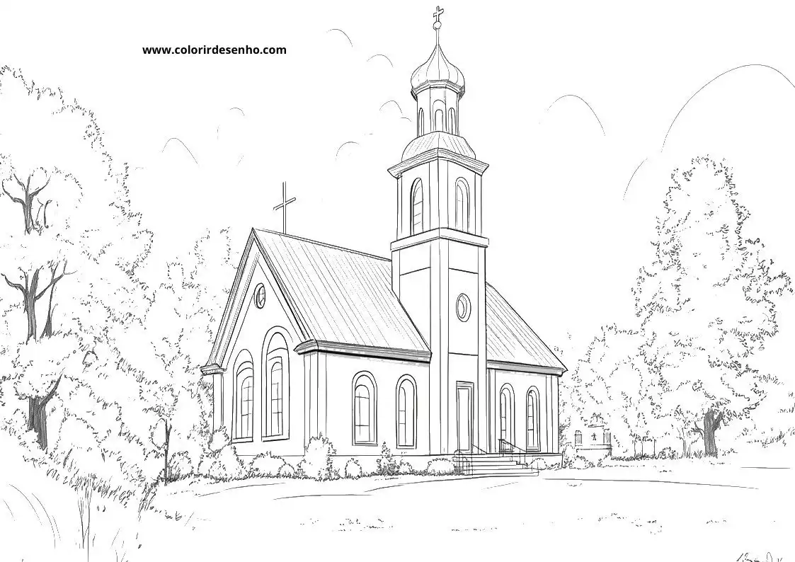 Church Coloring Sheets 119