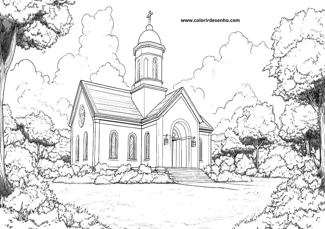 Church Coloring Sheets 120