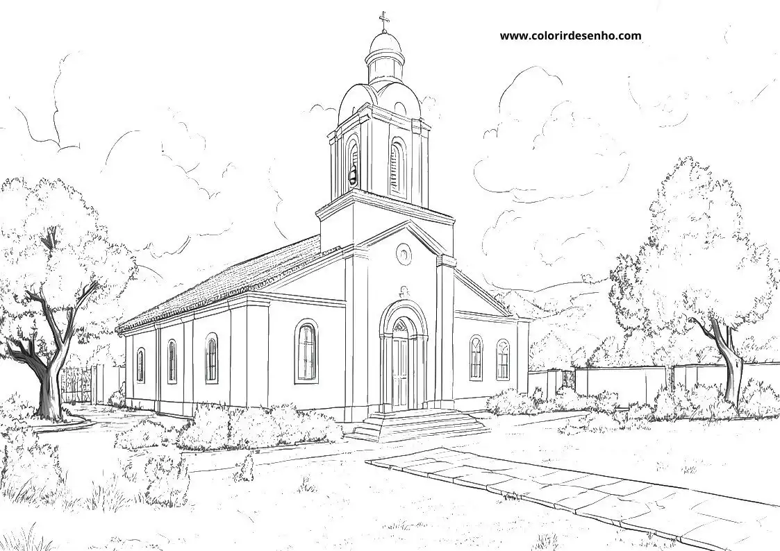 Church Coloring Sheets 121