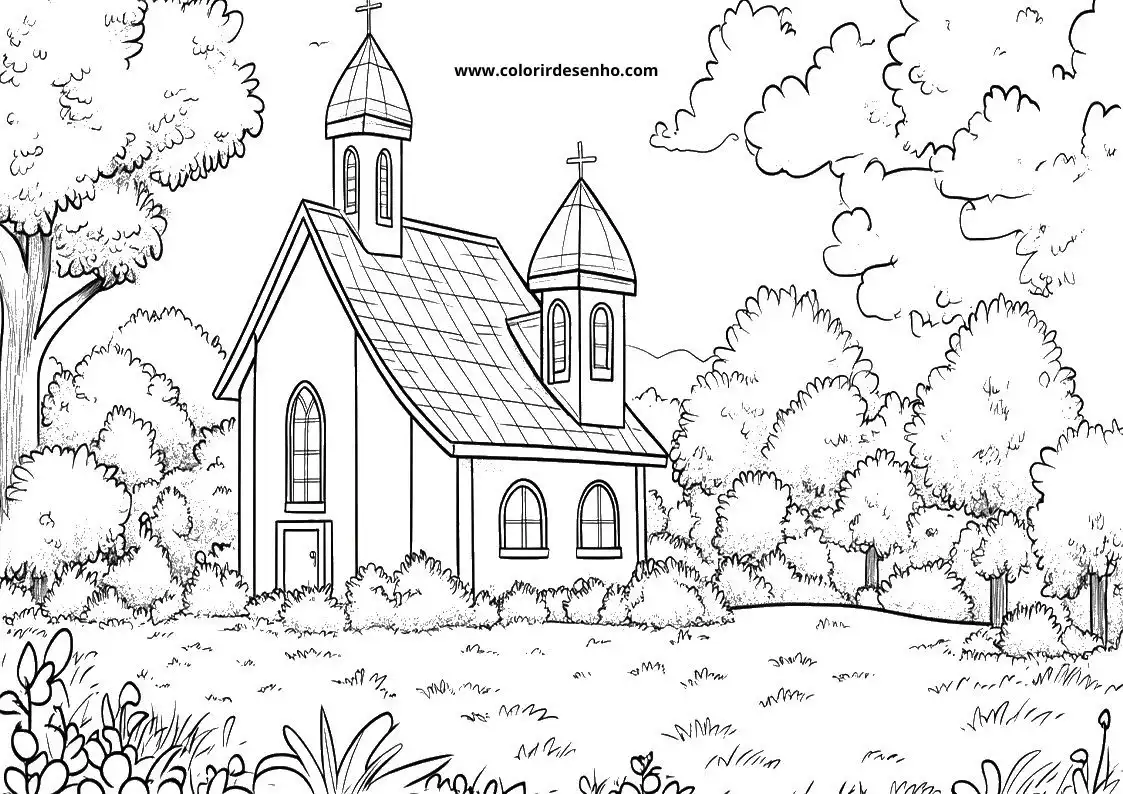 Church Coloring Sheets 125