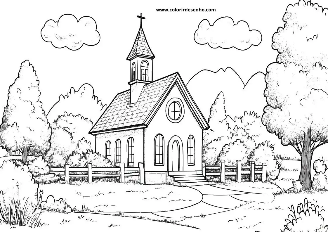 Church Coloring Sheets 126