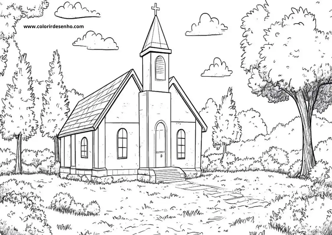 Church Coloring Sheets 127