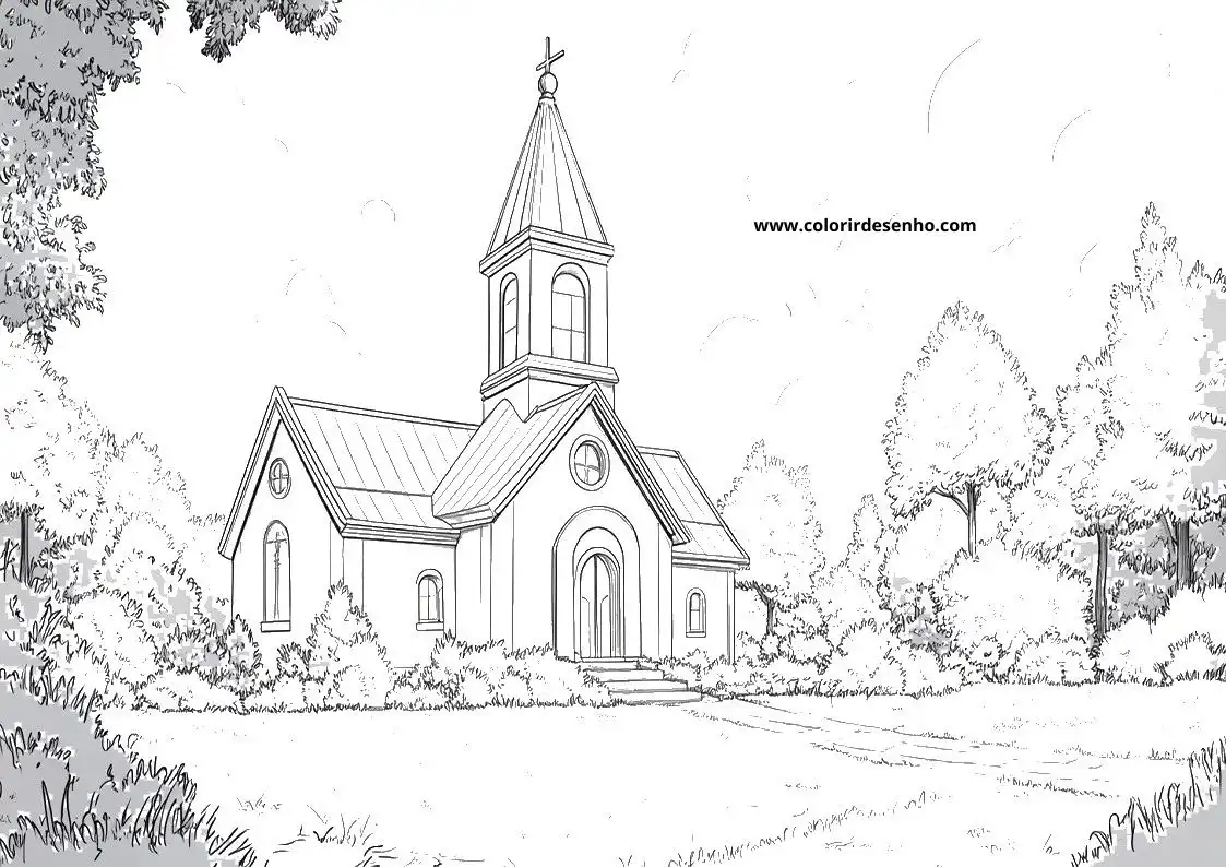 Church Coloring Sheets 131