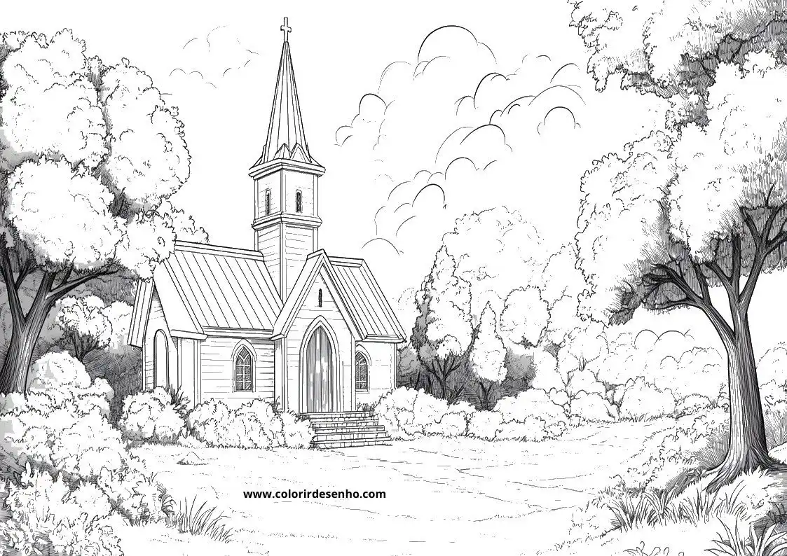 Church Coloring Sheets 132