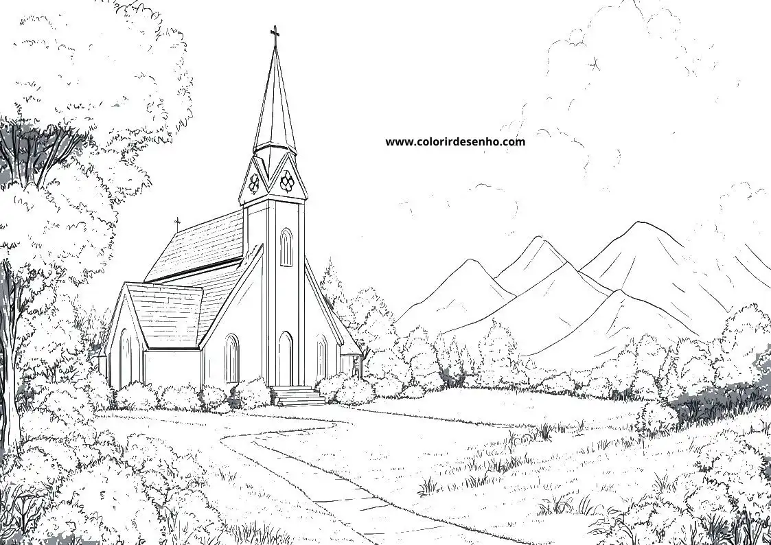 Church Coloring Sheets 134