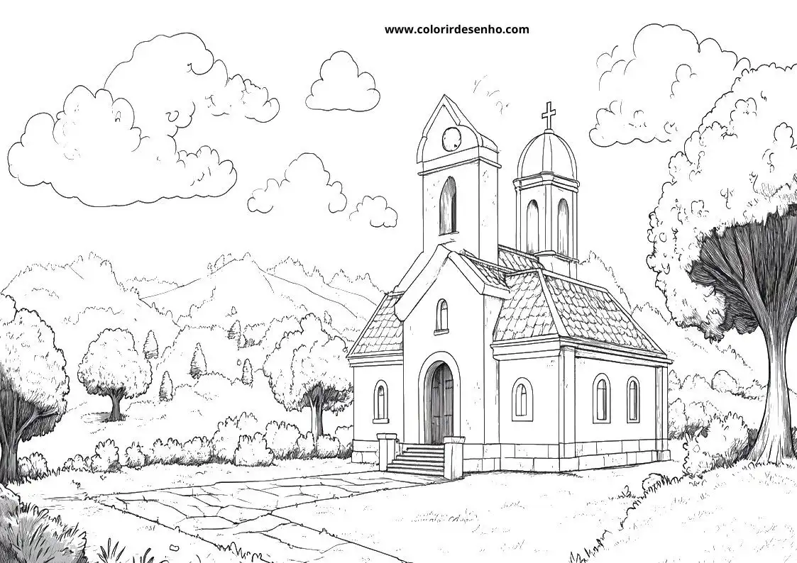 Church Coloring Sheets 135