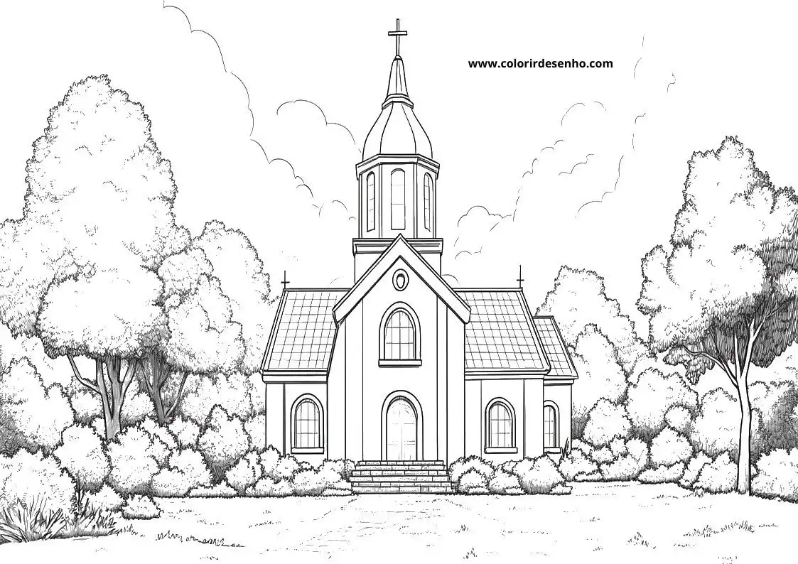 Church Coloring Sheets 137