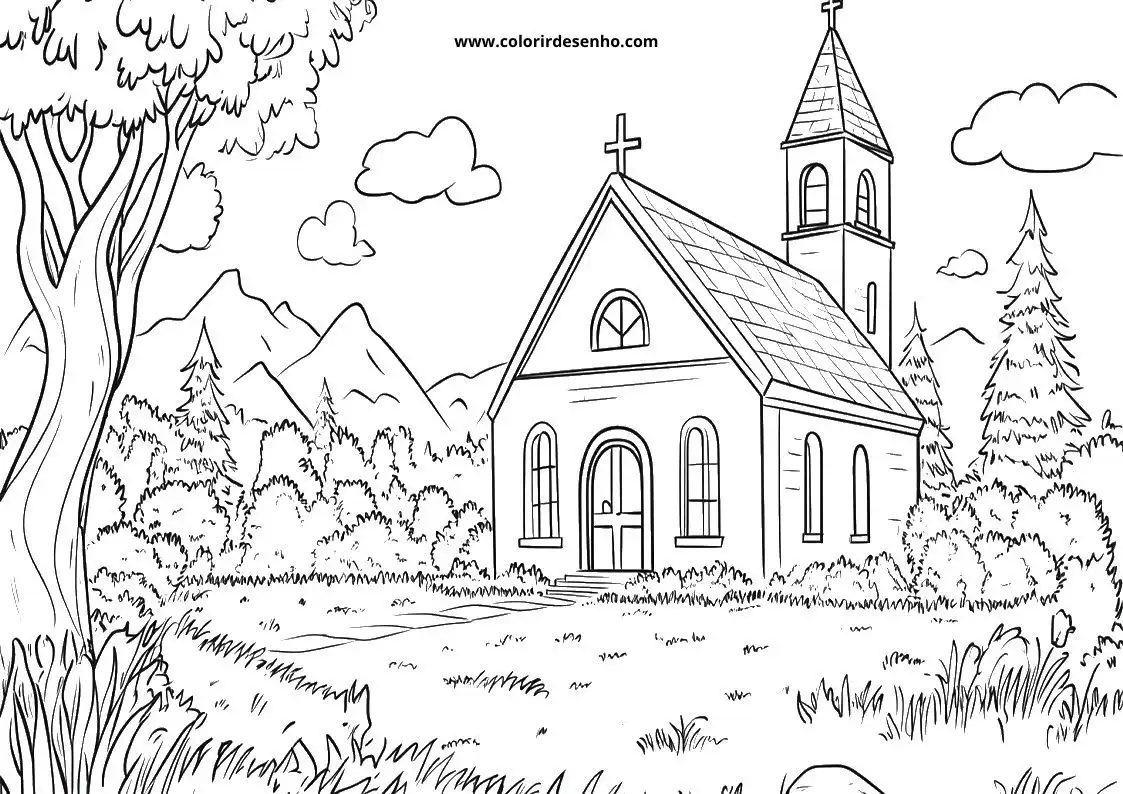 Church Coloring Sheets 138