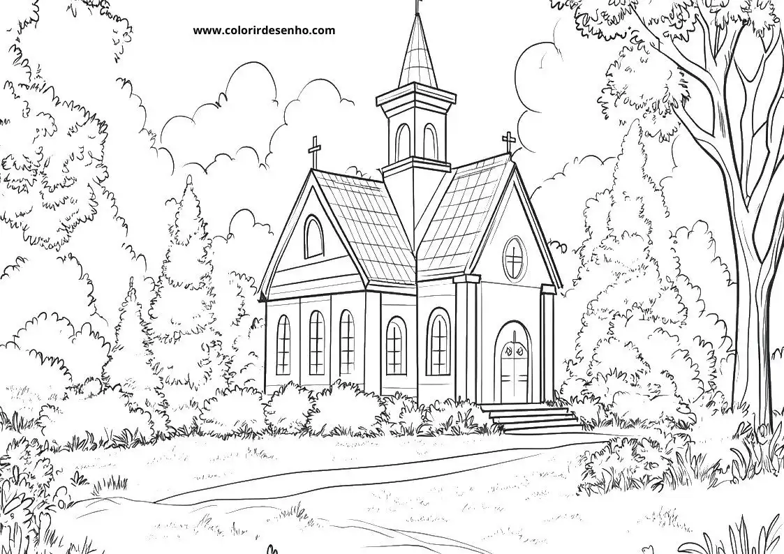 Church Coloring Sheets 139