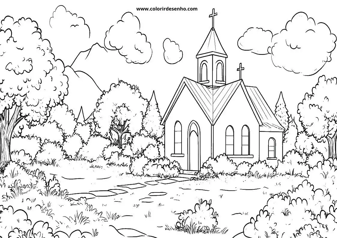 Church Coloring Sheets 142