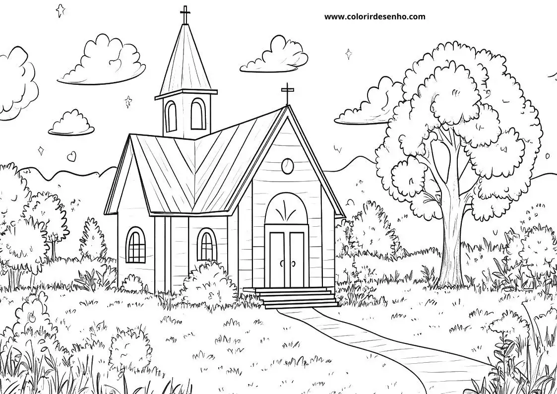 Church Coloring Sheets 143