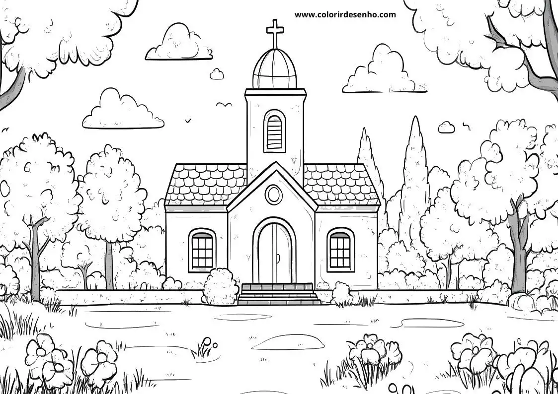 Church Coloring Sheets 145