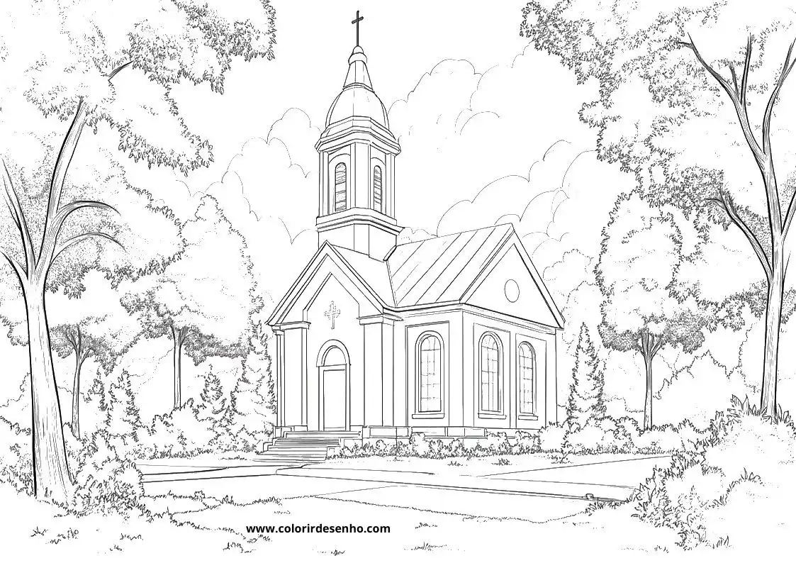 Church Coloring Sheets 146