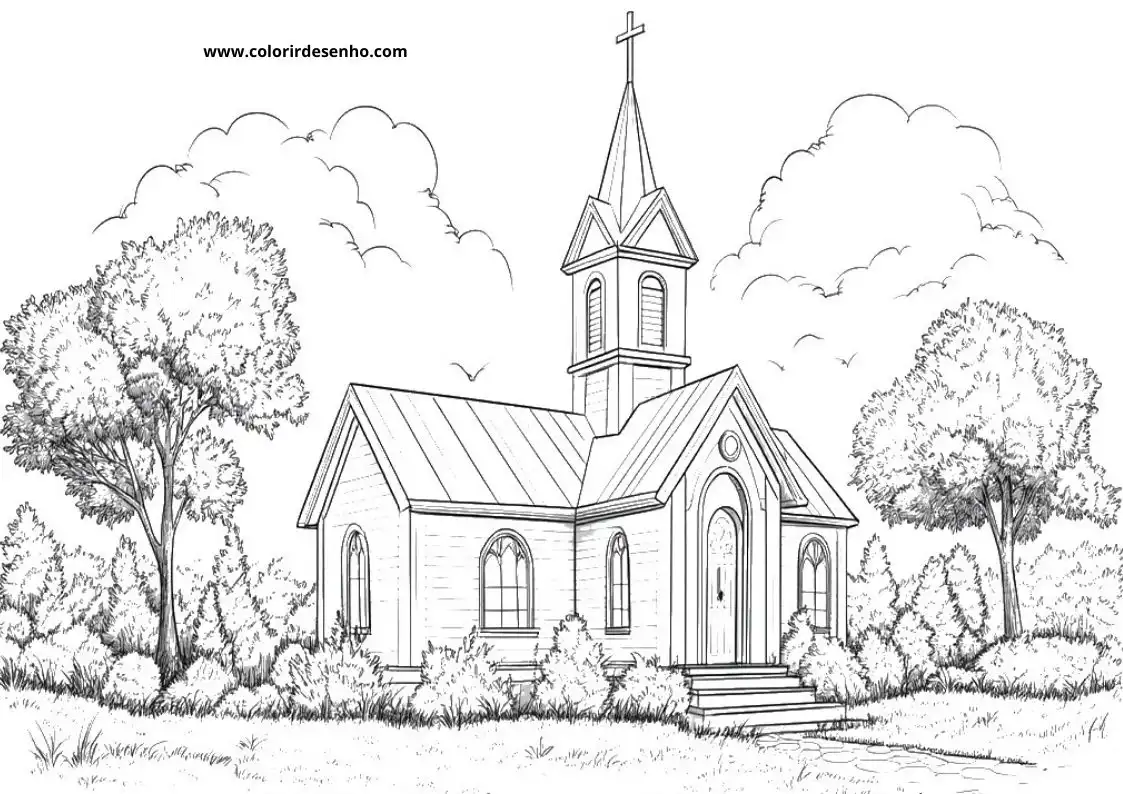 Church Coloring Sheets 148