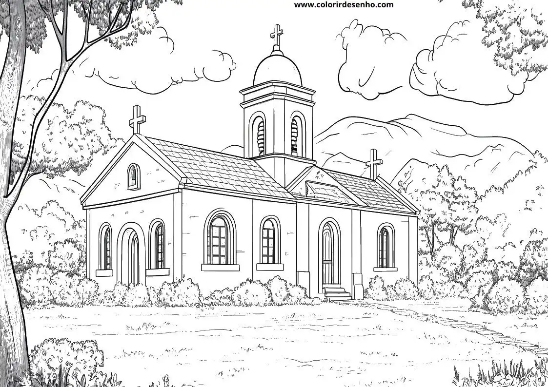 Church Coloring Sheets 150