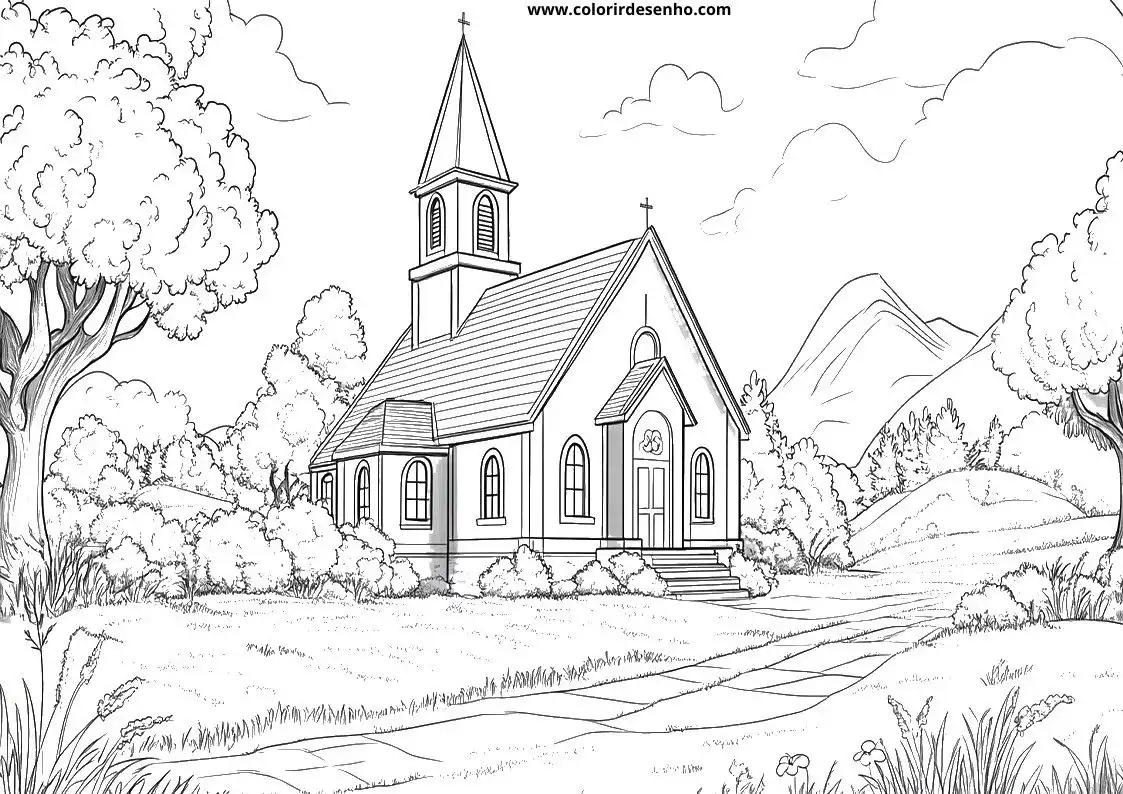 Church Coloring Sheets 152