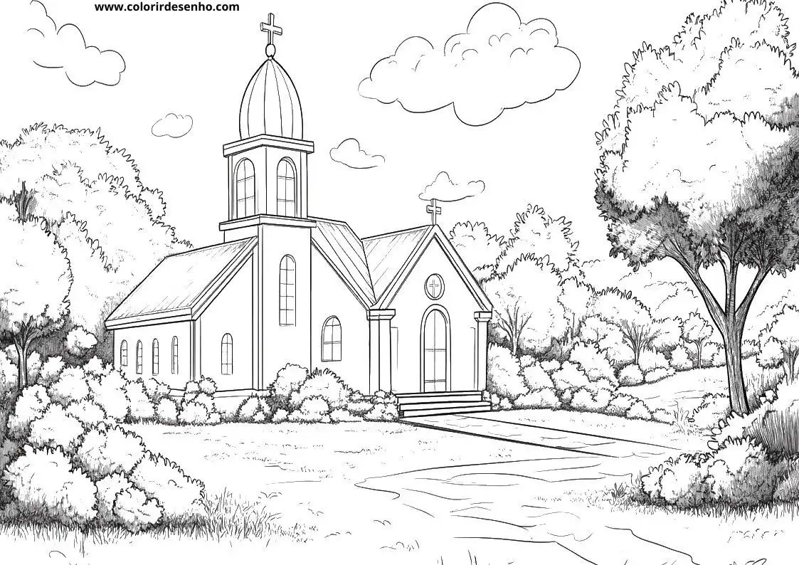 Church Coloring Sheets 153