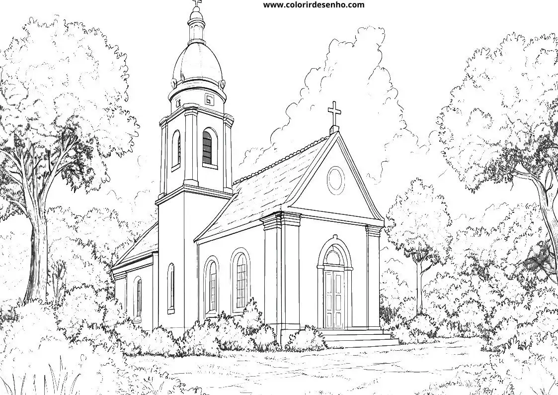 Church Coloring Sheets 154